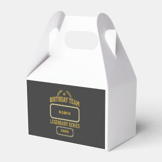 Caja Para Regalos Serie Legendaria Personalizada de Oro Cumpleaños
