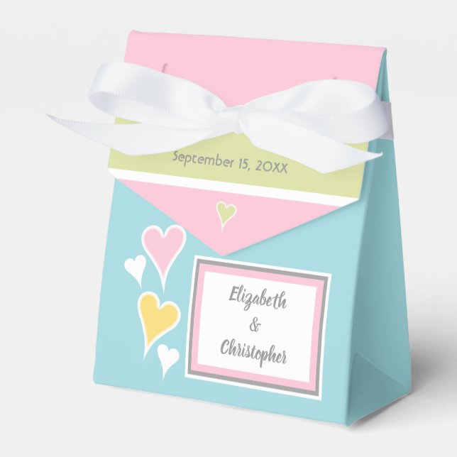Caja Para Regalos Shabby chic Boda invitado gracias (Front Side)