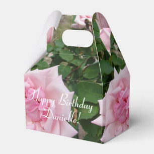Caja Para Regalos Shabby Rosa Rosa Floral Té Fiesta Café Favorito Bo