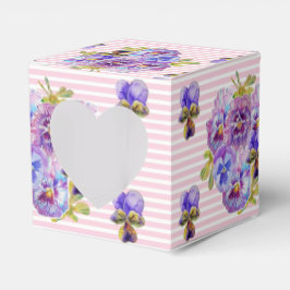 Caja Para Regalos Shabby Rosa Rosa Floral Tea Fiesta Purple Favor Bo