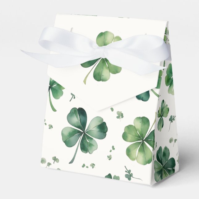 Caja Para Regalos Shamrock Green Bridal Shower (Front Side)