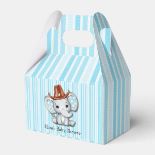 Caja Para Regalos Sheriff Cowboy Elephant Baby Shower