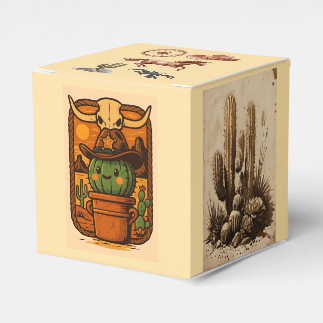 Caja Para Regalos Sheriff Spike-Cactus Character (Costado Anverso)