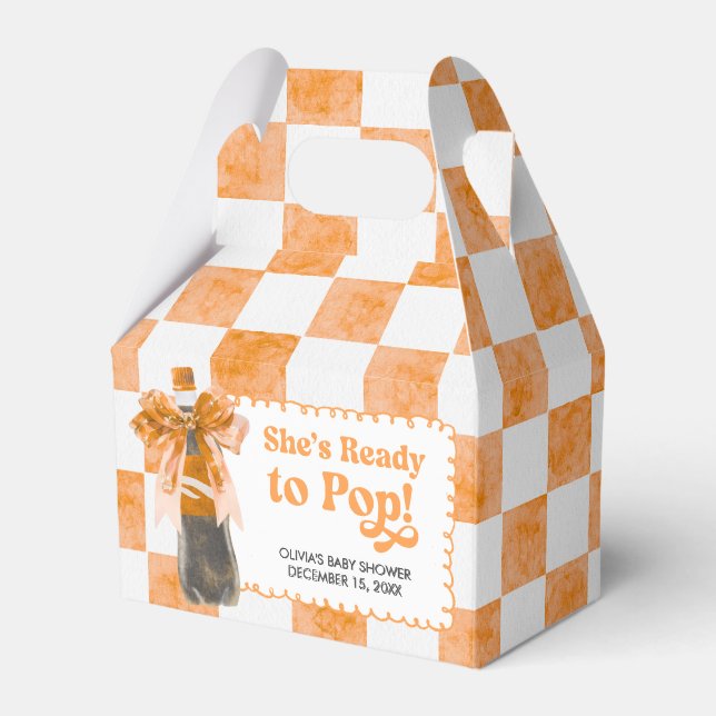 Caja Para Regalos She's Ready to Pop Baby Shower (Front Side)