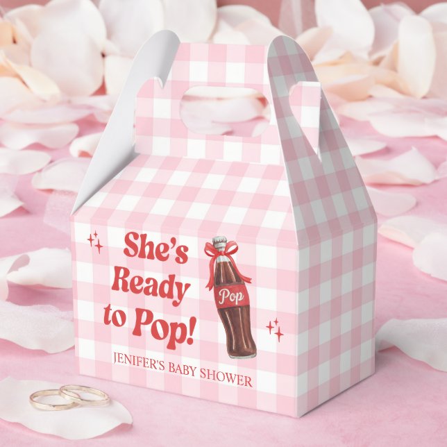 Caja Para Regalos She's Ready to Pop Soda Baby Shower (Boda)