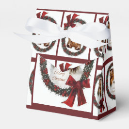 Caja Para Regalos Shetland Sheepdog Navidades Sheltie Wreath