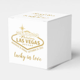 Caja Para Regalos Signo de bienvenida de Las Vegas Elegante Boda de 