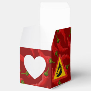 Caja Para Regalos Signo de peligro de pimienta caliente