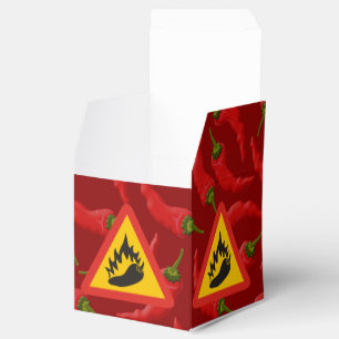 Caja Para Regalos Signo de peligro de pimienta caliente