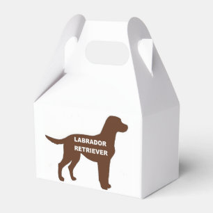 Caja Para Regalos Silhouette de nombre de laboratorio de chocolate L