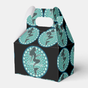 Caja Para Regalos Silhouette de sirena en burbujas Thunder_Cove