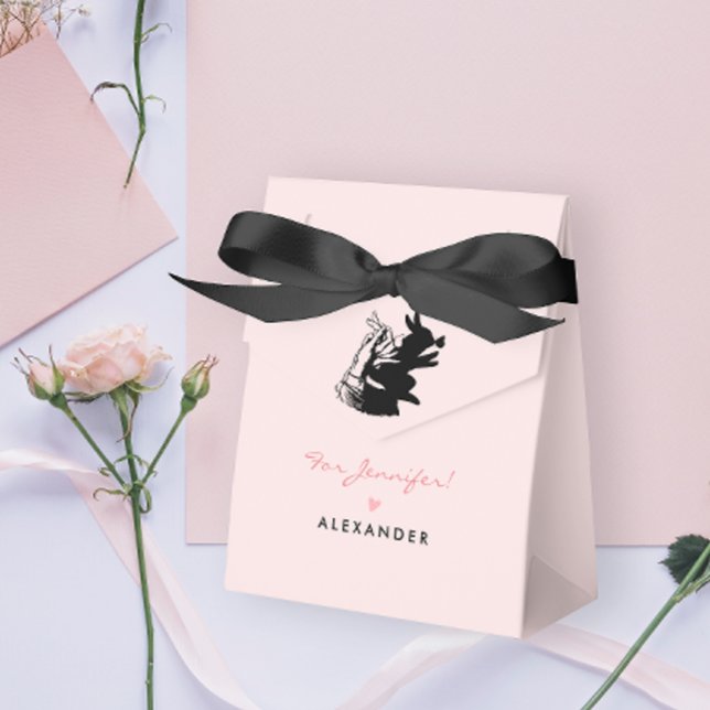 Caja Para Regalos Silhouette Y Mariposa Aburridas En Fiesta Rosa (Subido por el creador)