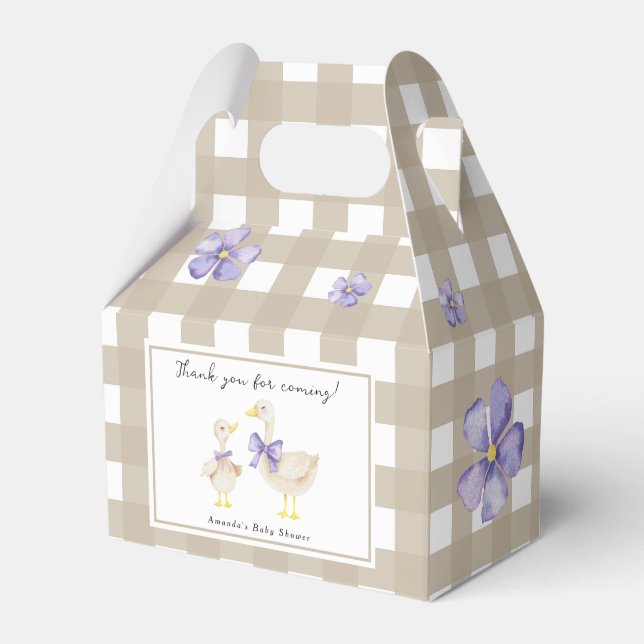 Caja Para Regalos Silly Goose Baby shower Thank you (Front Side)