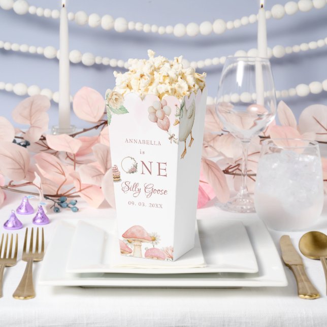 Caja Para Regalos Silly Goose Flower Garden champiñón Primer cumplea (Boda)