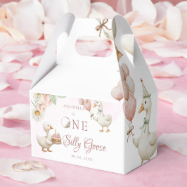 Caja Para Regalos Silly Goose Flower Garden champiñón Primer cumplea