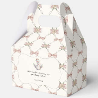 Caja Para Regalos Silly Goose Preppy Bow Baby Shower