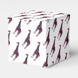 Caja Para Regalos Silueta de las rosas fuertes y del negro de la