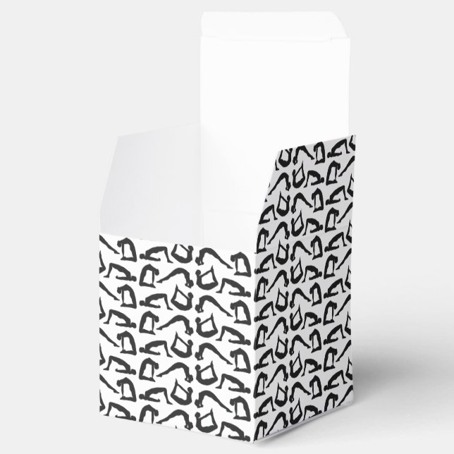 Caja Para Regalos Siluetas de posiciones de yoga (Abierto)