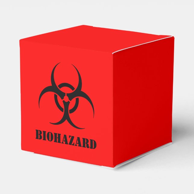 Caja Para Regalos Símbolo de BIOHAZARD advertencia Propuestas de Hal (Reverso Costado)