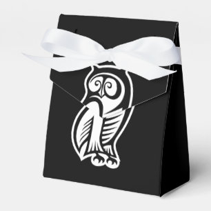 Caja Para Regalos Símbolo de búho blanco