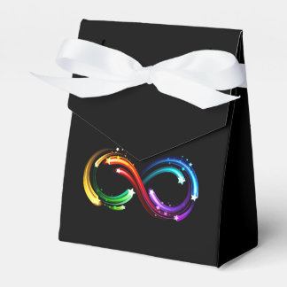 Caja Para Regalos Símbolo de infinito de cometas de arcoíris