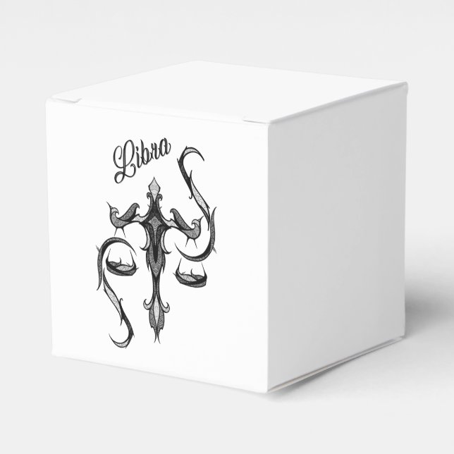 Caja Para Regalos Símbolo zodiacal de Libra (Costado Anverso)
