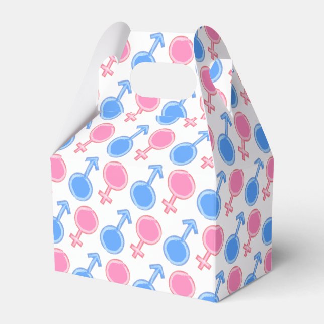 Caja Para Regalos Símbolos de género de chica y niño (Front Side)