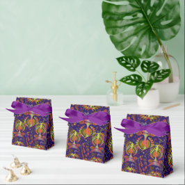 Caja Para Regalos Simetría oriental psicodélica Resumen Arte