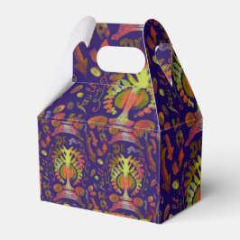 Caja Para Regalos Simetría oriental psicodélica Resumen Arte