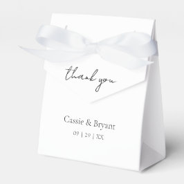 Caja Para Regalos Simple Black and White Gracias