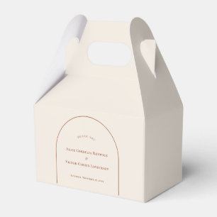 Caja Para Regalos Simple Boho Arch Ivory Boda