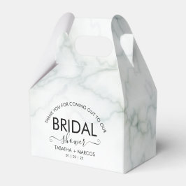 Caja Para Regalos Simple guión de mármol Elegante DUCHA NUPCIAL  