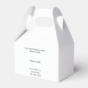 Caja Para Regalos simple minimal agregue su logo/diseño aquí empresa