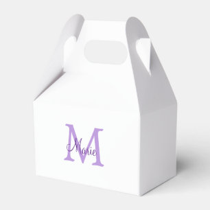Caja Para Regalos simple minimal añadir nombre monograma rosa rojo  