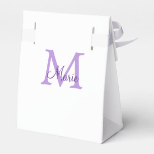Caja Para Regalos simple minimal añadir nombre monograma rosa rojo  
