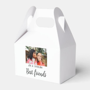 Caja Para Regalos simple minimal best friends name add photo text le