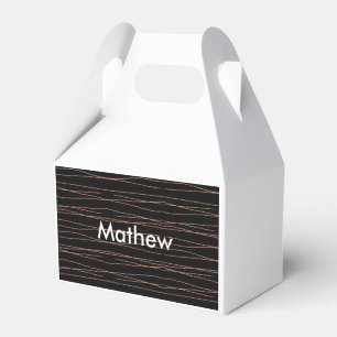 Caja Para Regalos Simple monograma añade tu letra de nombre hombre m
