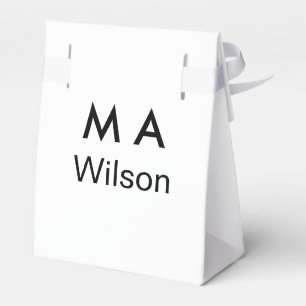 Caja Para Regalos Simple monograma añade tu letra de nombre hombre m
