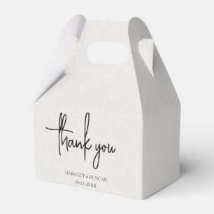 Caja Para Regalos Simple Neutral Beige Elegante Boda