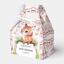 Simple Watercolor Fawn Baby Shower