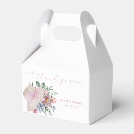 Caja Para Regalos Simple White Spring Florals Baby Shower Gracias