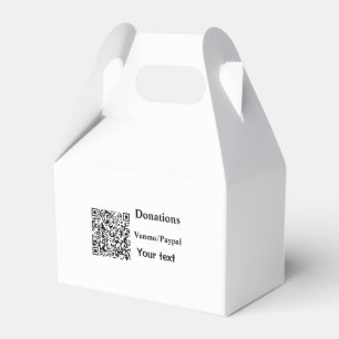 Caja Para Regalos Simple y mínimo añadir donaciones de código de bar