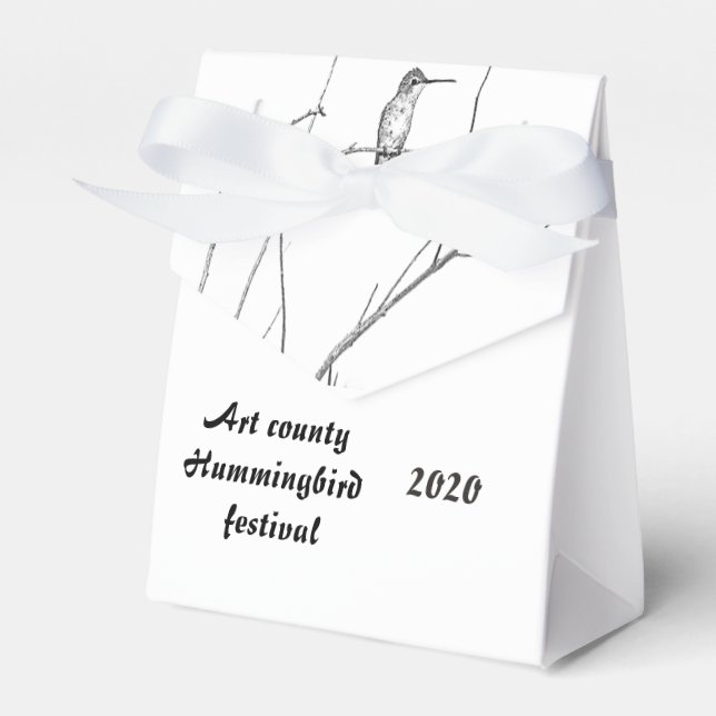 Caja Para Regalos Simplemente un colibrí sobre un palo (Front Side)