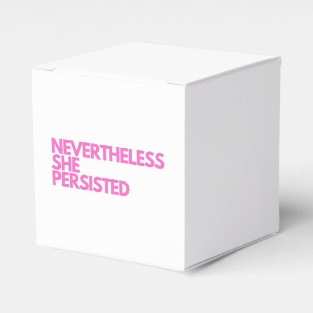 Caja Para Regalos Sin Embargo Ella Persistió (Costado Anverso)