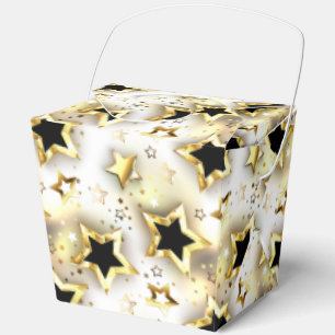 Caja Para Regalos Sin inconvenientes de luz con estrellas de oro