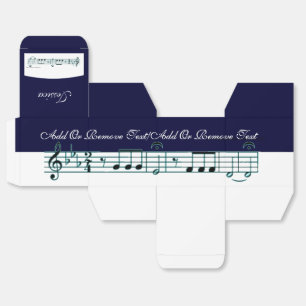 Caja Para Regalos Sinfonía de Beethoven No. 5 (Azul)