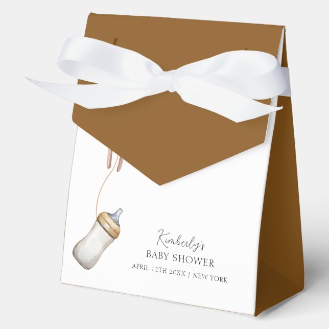 Caja Para Regalos Sip & See Boho Balloon Botsuana Baby Shower (Anverso)