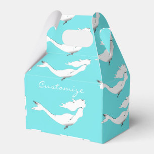 Caja Para Regalos Sirena Blanca Submarina Nadando Thunder_Cove
