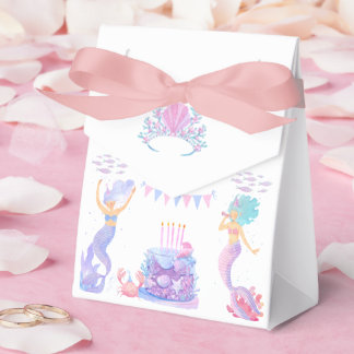 Caja Para Regalos Sirena Mágica Cumpleaños Infantil Bajo el Mar