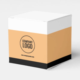 Caja Para Regalos Sitio web del logotipo de la empresa negra de melo